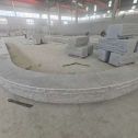辽源 芝麻白异形坐凳，自然面光面弧形加工