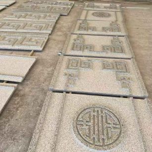 辽源 白麻花岗岩外墙立面雕刻板