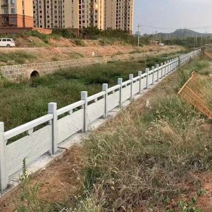 辽源 白麻河道栏杆效果展示图