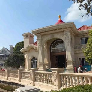 辽源 黄金麻花岗岩欧式别墅