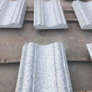 辽源 白麻花岗岩光面别墅线条