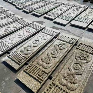 辽源 黄金麻花岗岩外墙雕刻板