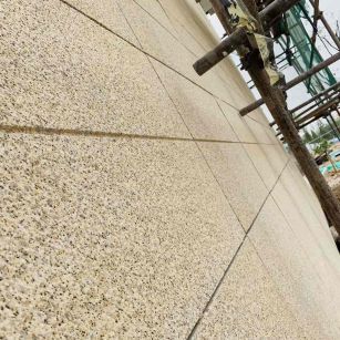 辽源 黄金麻花岗岩荔枝面外墙干挂石材效果示例