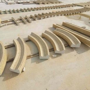 辽源 黄金麻花岗岩别墅线条