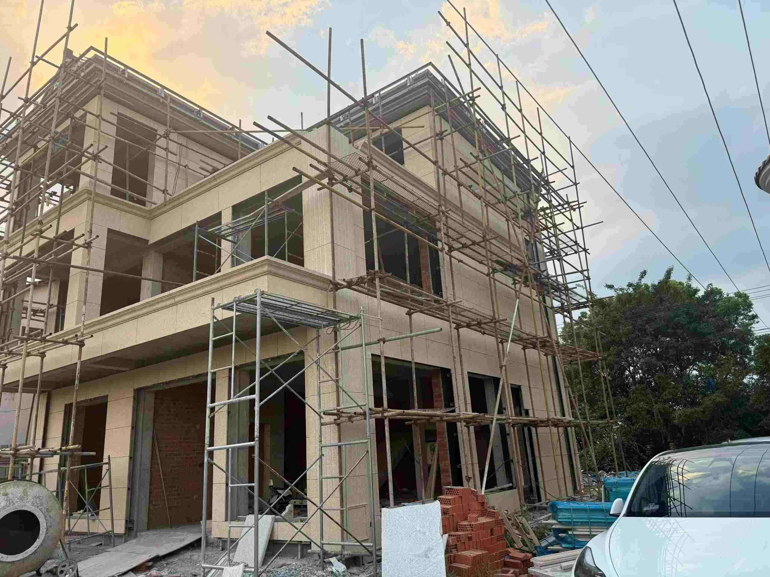 辽源 黄金麻荔枝面花岗岩外墙干挂