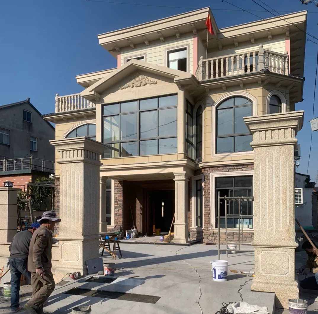 辽源 黄金麻花岗岩荔枝面别墅外墙干挂私家专属